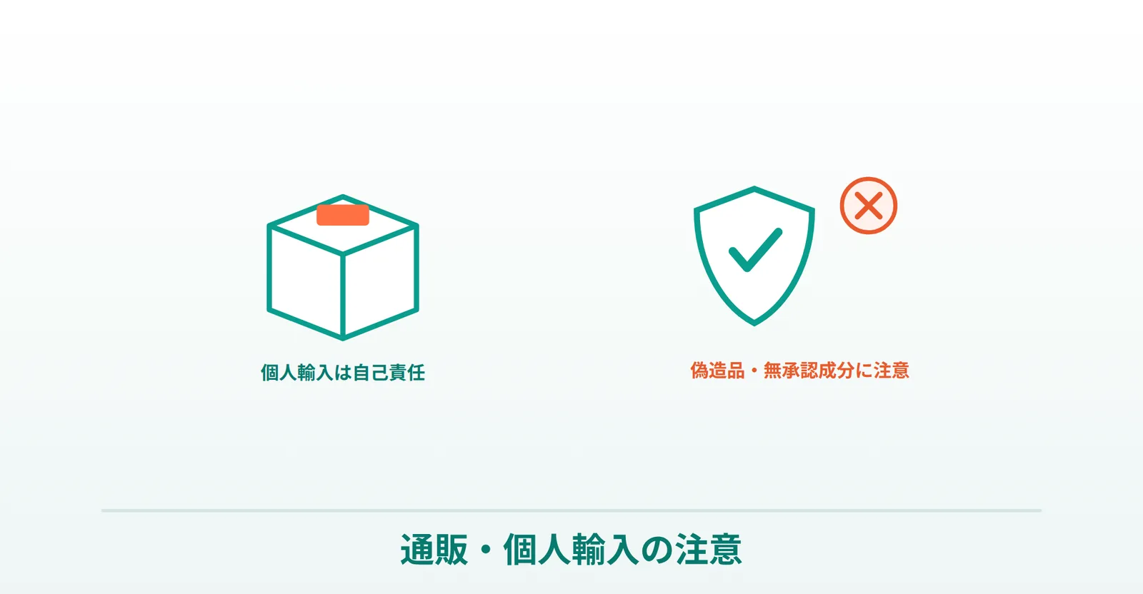 ダイエット薬を通販・個人輸入で買うときの注意を説明する画像