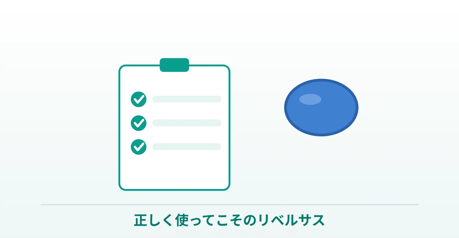 リベルサスは正しく使ってこそ、というまとめを表したイラスト